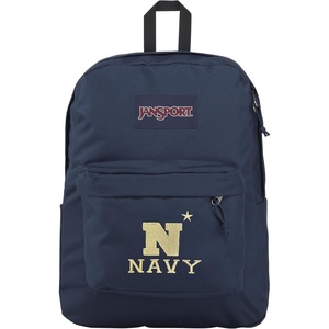 JanSport NCAA Officially Licensed Backpack, South Carolina, Superbreak Plus with Padded 15” Laptop Sleeve, Spacious Computer Bag for Men & Women, Durable Daypack with Bottle Pocket, Graphite Grey(Navy Midshipmen)