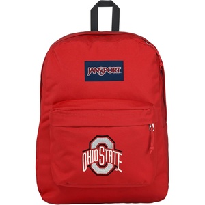 JanSport NCAA Officially Licensed Backpack, South Carolina, Superbreak Plus with Padded 15” Laptop Sleeve, Spacious Computer Bag for Men & Women, Durable Daypack with Bottle Pocket, Graphite Grey(Ohio State Buckeyes)