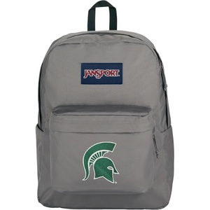 JanSport NCAA Officially Licensed Backpack, South Carolina, Superbreak Plus with Padded 15” Laptop Sleeve, Spacious Computer Bag for Men & Women, Durable Daypack with Bottle Pocket, Graphite Grey(Michigan State Spartans)