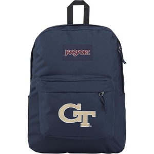 JanSport NCAA Officially Licensed Backpack, South Carolina, Superbreak Plus with Padded 15” Laptop Sleeve, Spacious Computer Bag for Men & Women, Durable Daypack with Bottle Pocket, Graphite Grey(Georgia Tech Yellow Jackets)