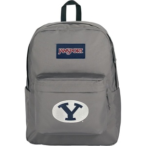 JanSport NCAA Officially Licensed Backpack, South Carolina, Superbreak Plus with Padded 15” Laptop Sleeve, Spacious Computer Bag for Men & Women, Durable Daypack with Bottle Pocket, Graphite Grey(BYU Cougars)