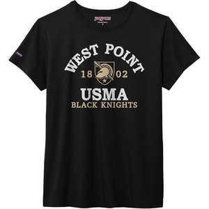 JanSport NCAA Officially Licensed Graduate Short Sleeve T Shirt for Women, Soft & Breathable Cotton-Polyester Blend Crewneck T Shirt with Graphic Detailing, Everyday University Fan Apparel(Army Black Knights)