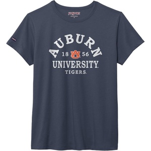JanSport NCAA Officially Licensed Graduate Short Sleeve T Shirt for Women, Soft & Breathable Cotton-Polyester Blend Crewneck T Shirt with Graphic Detailing, Everyday University Fan Apparel(Auburn Tigers)