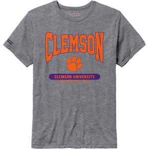 JanSport NCAA Officially Licensed Pregame Short Sleeve T Shirt for Men, Soft & Breathable Triblend Crewneck T Shirt(Clemson Tigers)