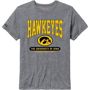 JanSport NCAA Officially Licensed Pregame Short Sleeve T Shirt for Men, Soft & Breathable Triblend Crewneck T Shirt(Iowa Hawkeyes)