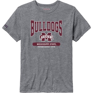 JanSport NCAA Officially Licensed Pregame Short Sleeve T Shirt for Men, Soft & Breathable Triblend Crewneck T Shirt(Mississippi State Bulldogs)