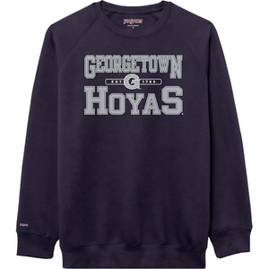 JanSport NCAA Officially Licensed Rival Crew Sweatshirt, Long Sleeve Graphic Pullover for Men, Women, Cotton-Polyester Blend(Georgetown Hoyas)