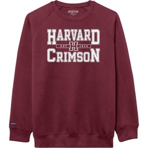 JanSport NCAA Officially Licensed Rival Crew Sweatshirt, Long Sleeve Graphic Pullover for Men, Women, Cotton-Polyester Blend(Harvard Crimson)