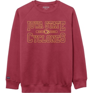 JanSport NCAA Officially Licensed Rival Crew Sweatshirt, Long Sleeve Graphic Pullover for Men, Women, Cotton-Polyester Blend(Iowa State Cyclones)