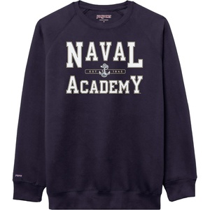 JanSport NCAA Officially Licensed Rival Crew Sweatshirt, Long Sleeve Graphic Pullover for Men, Women, Cotton-Polyester Blend(Navy Midshipmen)