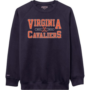 JanSport NCAA Officially Licensed Rival Crew Sweatshirt, Long Sleeve Graphic Pullover for Men, Women, Cotton-Polyester Blend(Virginia Cavaliers)