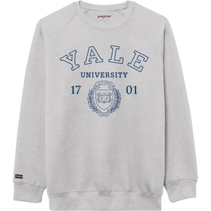 JanSport NCAA Officially Licensed Rival Crew Sweatshirt, Long Sleeve Graphic Pullover for Men, Women, Cotton-Polyester Blend(Yale Bulldogs)