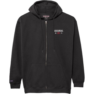 JanSport NCAA Officially Licensed Rival Full Zip Hoodie, Long Sleeve Unisex Sweatshirt, Double-Layered Fleece Hood(Arkansas Razorbacks)