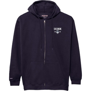JanSport NCAA Officially Licensed Rival Full Zip Hoodie, Long Sleeve Unisex Sweatshirt, Double-Layered Fleece Hood(Connecticut Huskies)