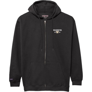 JanSport NCAA Officially Licensed Rival Full Zip Hoodie, Long Sleeve Unisex Sweatshirt, Double-Layered Fleece Hood(Washington Huskies)