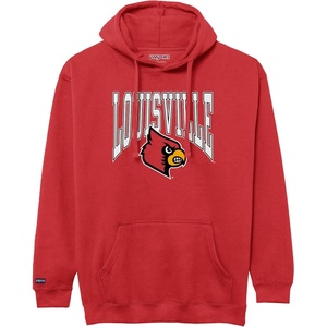 JanSport NCAA Officially Licensed Rival Hoodie, Long Sleeve Unisex Sweatshirt, Cotton-Polyester Blend, Double-Layered Hood(Louisville Cardinals)