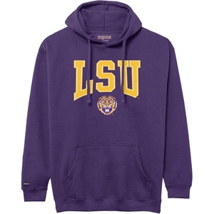 JanSport NCAA Officially Licensed Rival Hoodie, Long Sleeve Unisex Sweatshirt, Cotton-Polyester Blend, Double-Layered Hood(Lsu Tigers)