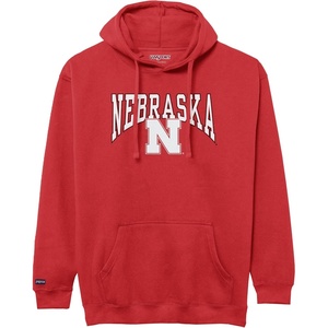 JanSport NCAA Officially Licensed Rival Hoodie, Long Sleeve Unisex Sweatshirt, Cotton-Polyester Blend, Double-Layered Hood(Nebraska Cornhuskers)