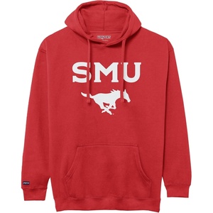 JanSport NCAA Officially Licensed Rival Hoodie, Long Sleeve Unisex Sweatshirt, Cotton-Polyester Blend, Double-Layered Hood(Smu Mustangs)