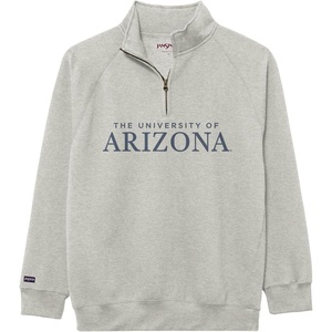 JanSport NCAA Officially Licensed Rival Quarter Zip Sweatshirt, Long Sleeve Unisex, Cotton-Polyester Blend, Stand-Up Collar(Arizona Wildcats)