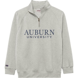 JanSport NCAA Officially Licensed Rival Quarter Zip Sweatshirt, Long Sleeve Unisex, Cotton-Polyester Blend, Stand-Up Collar(Auburn Tigers)