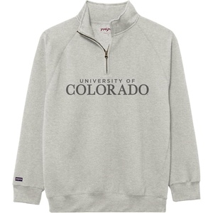 JanSport NCAA Officially Licensed Rival Quarter Zip Sweatshirt, Long Sleeve Unisex, Cotton-Polyester Blend, Stand-Up Collar(Colorado Buffaloes)