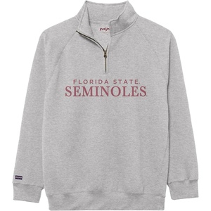 JanSport NCAA Officially Licensed Rival Quarter Zip Sweatshirt, Long Sleeve Unisex, Cotton-Polyester Blend, Stand-Up Collar(Florida State Seminoles)