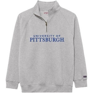 JanSport NCAA Officially Licensed Rival Quarter Zip Sweatshirt, Long Sleeve Unisex, Cotton-Polyester Blend, Stand-Up Collar(Pittsburgh Panthers)