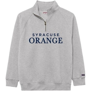JanSport NCAA Officially Licensed Rival Quarter Zip Sweatshirt, Long Sleeve Unisex, Cotton-Polyester Blend, Stand-Up Collar(Syracuse Orange)