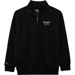 JanSport Unisex Adult NCAA Officially Licensed Rival Long Sleeve Stand-Up Collar Quarter Zip Sweatshirt(Purdue Boilermakers)