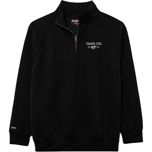 JanSport Unisex Adult NCAA Officially Licensed Rival Long Sleeve Stand-Up Collar Quarter Zip Sweatshirt(Virginia Tech Hokies)