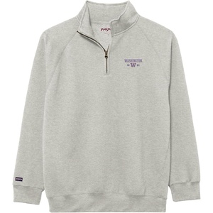 JanSport Unisex Adult NCAA Officially Licensed Rival Long Sleeve Stand-Up Collar Quarter Zip Sweatshirt(Washington Huskies)
