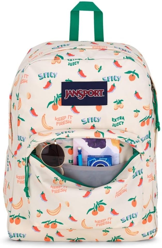 image:imageJanSport SuperBreak One Backpack Durable Lightweight Bag with 1 Main Compartment Front Utility Pocket with Builtin Organizer Premium Backpack Cyberspace GalaxyFive a Day Cream
