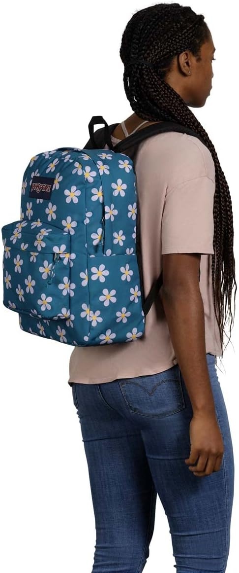 image:imageJanSport SuperBreak One Backpack Durable Lightweight Bag with 1 Main Compartment Front Utility Pocket with Builtin Organizer Premium Backpack Cyberspace GalaxyPrecious Petals