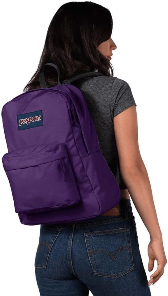 image:imageJanSport SuperBreak One Backpack Durable Lightweight Bag with 1 Main Compartment Front Utility Pocket with Builtin Organizer Premium Backpack Cyberspace GalaxyBrazilian Berry