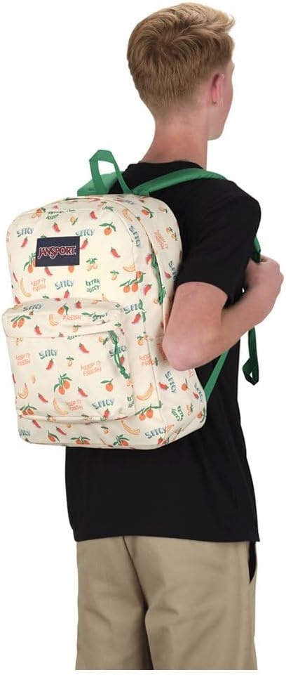 image:imageJanSport SuperBreak One Backpack Durable Lightweight Bag with 1 Main Compartment Front Utility Pocket with Builtin Organizer Premium Backpack Cyberspace GalaxyFive a Day Cream
