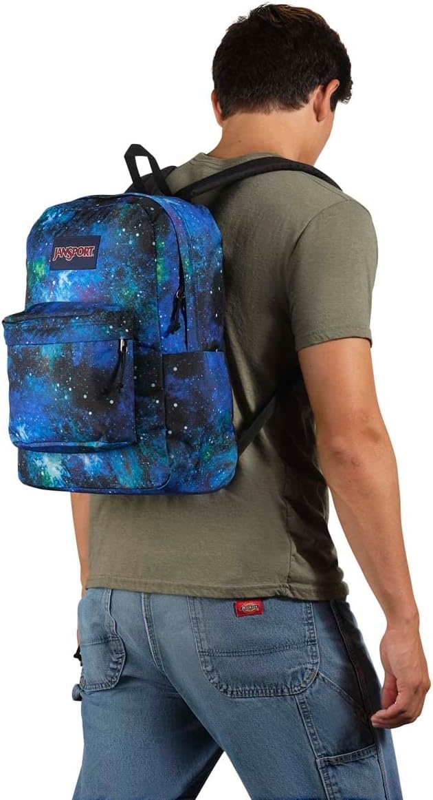 image:imageJanSport SuperBreak One Backpack Durable Lightweight Bag with 1 Main Compartment Front Utility Pocket with Builtin Organizer Premium Backpack Cyberspace GalaxyCyberspace Galaxy