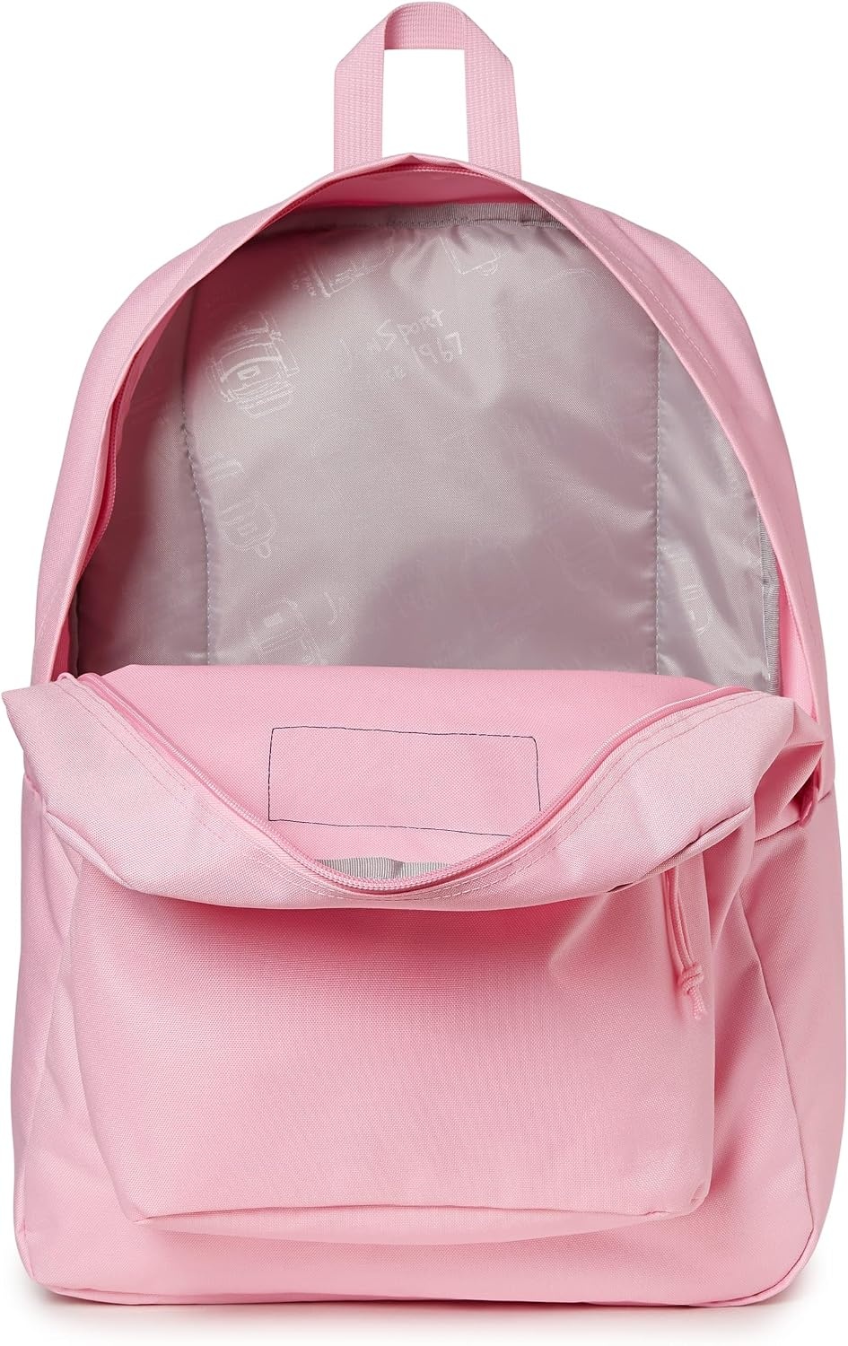 image:imageJanSport SuperBreak One Backpack Durable Lightweight Bag with 1 Main Compartment Front Utility Pocket with Builtin Organizer Premium Backpack Cyberspace GalaxyBubble Gum