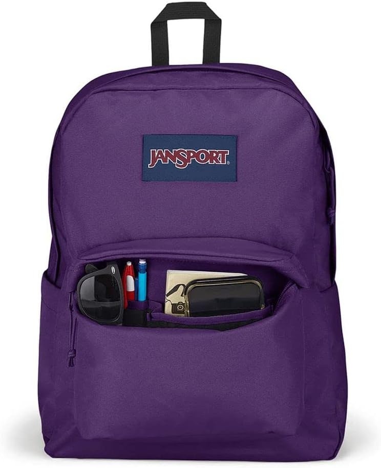image:imageJanSport SuperBreak One Backpack Durable Lightweight Bag with 1 Main Compartment Front Utility Pocket with Builtin Organizer Premium Backpack Cyberspace GalaxyBrazilian Berry