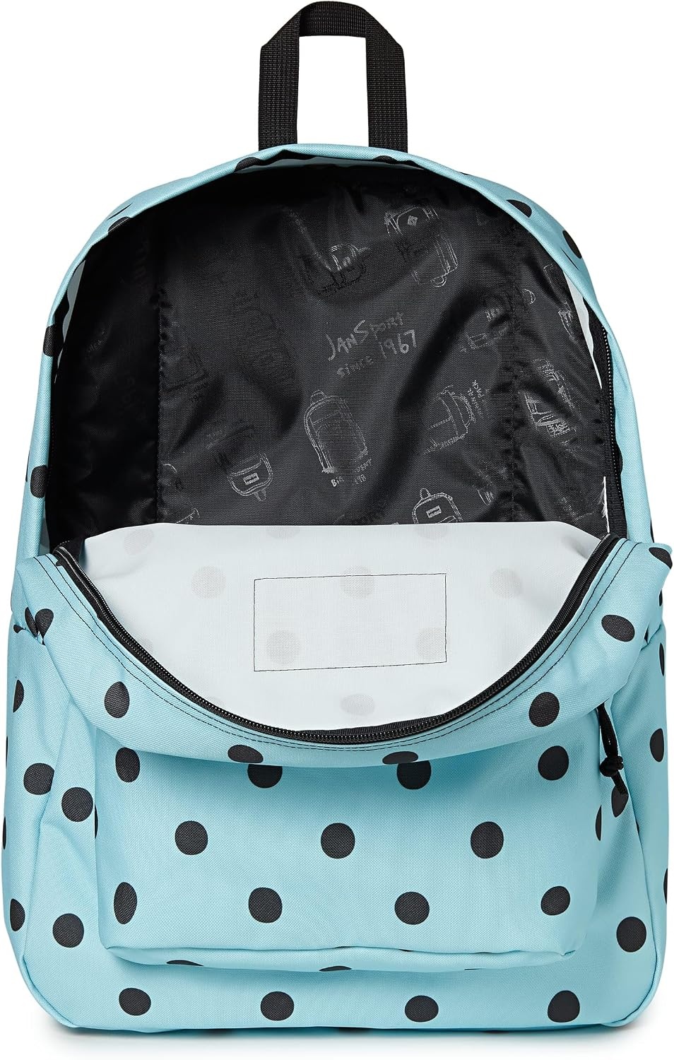 image:imageJanSport SuperBreak One Backpack Durable Lightweight Bag with 1 Main Compartment Front Utility Pocket with Builtin Organizer Premium Backpack Cyberspace GalaxySpot on Sky High Blue