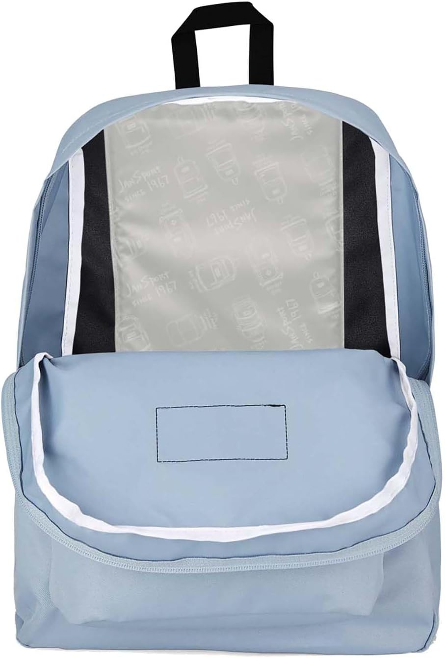 image:imageJanSport Superbreak Backpack Durable Lightweight Premium Backpack WhiteBlue Dusk