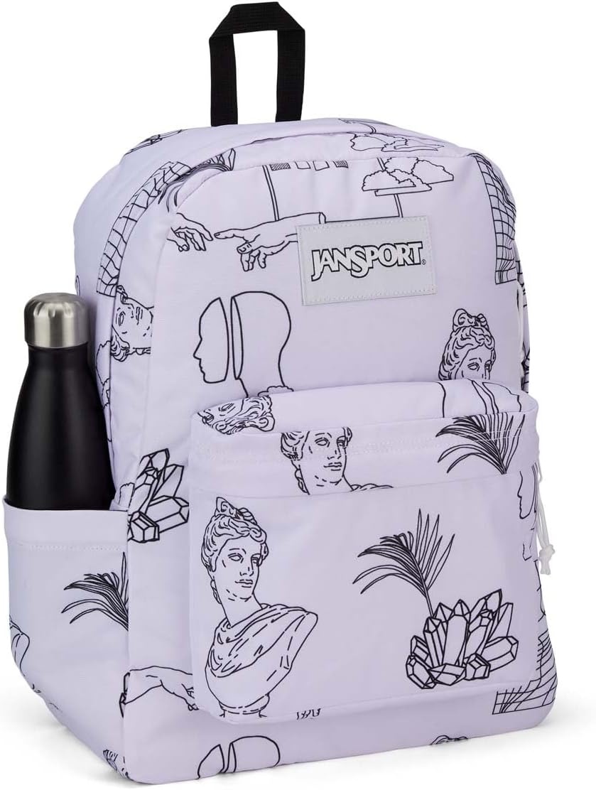 image:imageJanSport Superbreak Backpack Durable Lightweight Premium Backpack WhiteColor Me Vaporwave