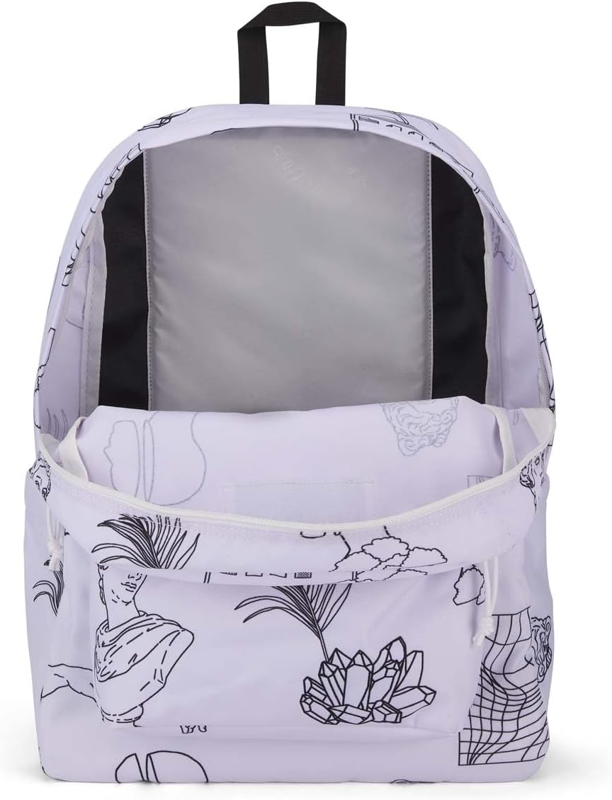 image:imageJanSport Superbreak Backpack Durable Lightweight Premium Backpack WhiteColor Me Vaporwave