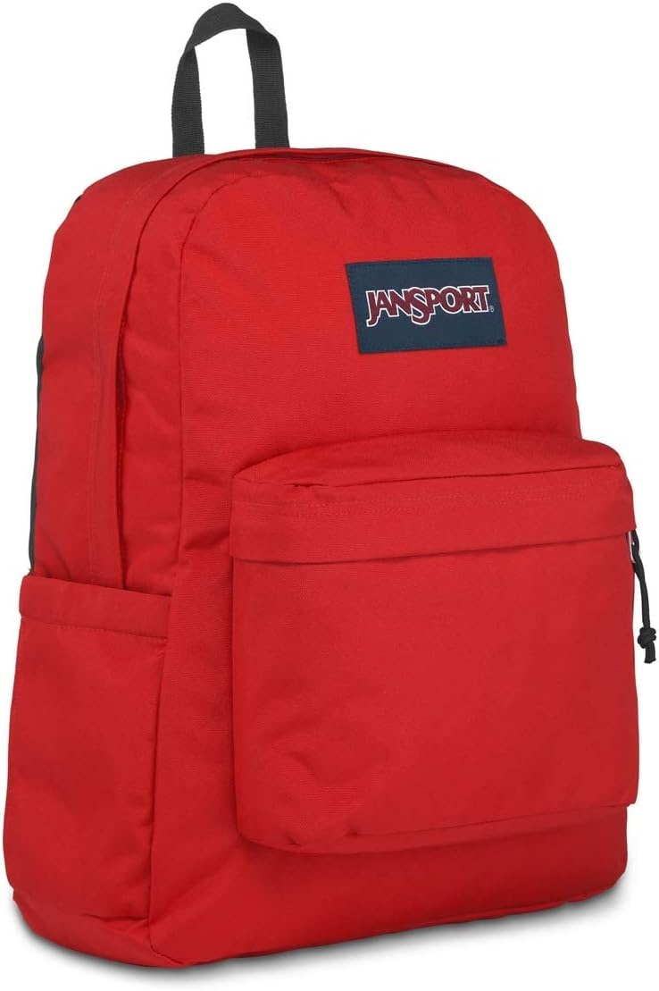 image:imageJanSport Superbreak Backpack Durable Lightweight Premium Backpack WhiteRed Tape