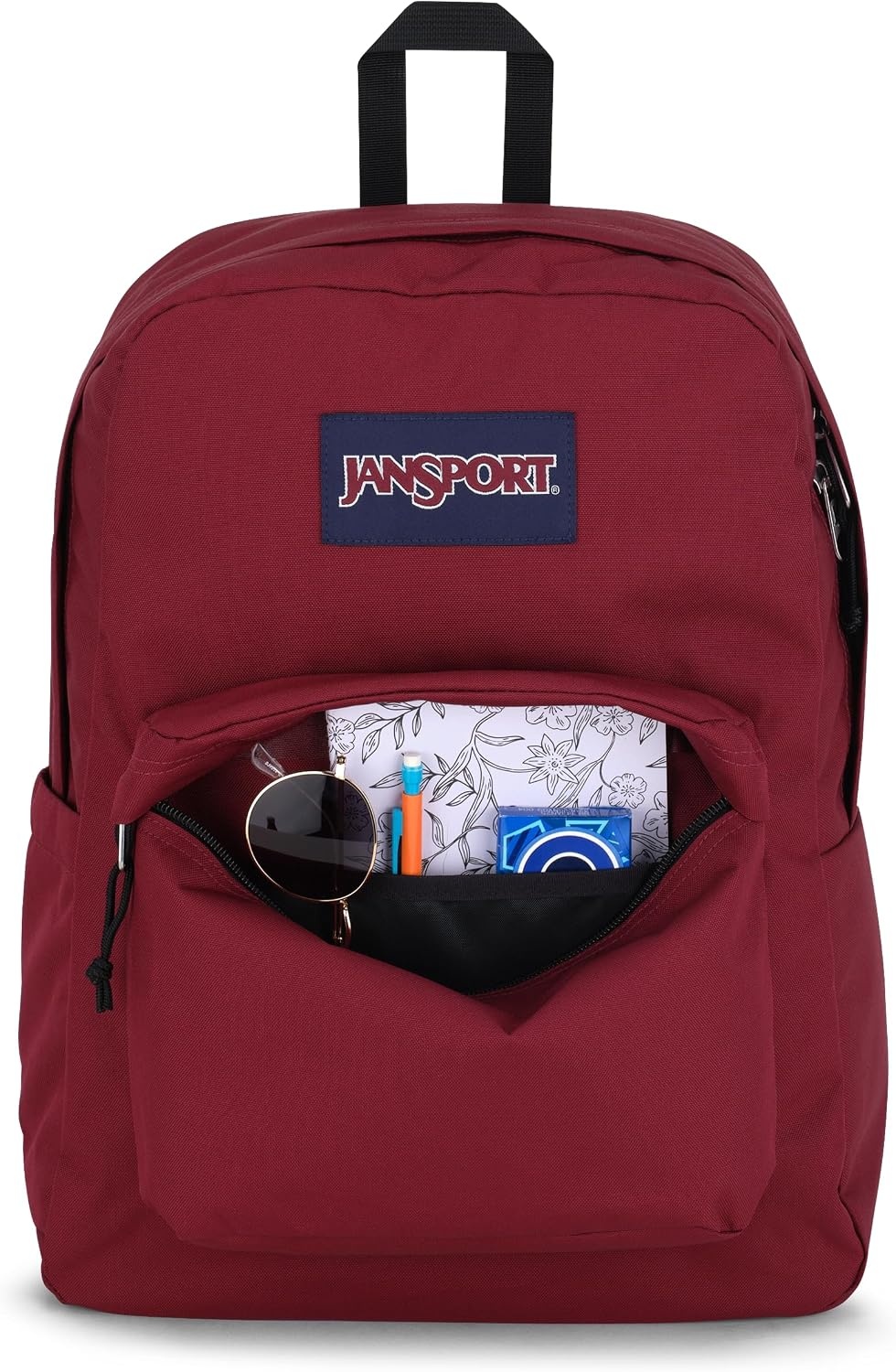 image:imageJanSport Superbreak Backpack Durable Lightweight Premium Backpack WhiteRusset Red