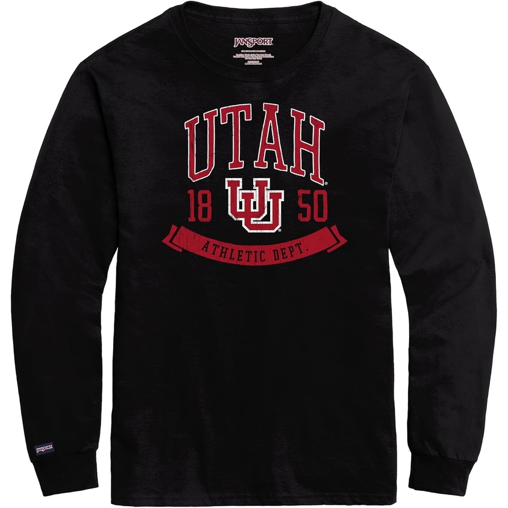 image:imageJanSport NCAA Officially Licensed Campus Long Sleeve T Shirt for Men Soft amp Breathable PreShrunk Cotton Crewneck T ShirtLouisville Cardinals