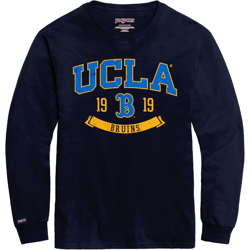 image:imageJanSport NCAA Officially Licensed Campus Long Sleeve T Shirt for Men Soft amp Breathable PreShrunk Cotton Crewneck T ShirtUCLA Bruins