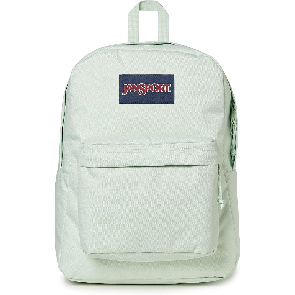 image:imageJanSport SuperBreak One Backpack Durable Lightweight Bag with 1 Main Compartment Front Utility Pocket with Builtin Organizer Premium Backpack Cyberspace GalaxyFoggy Mint