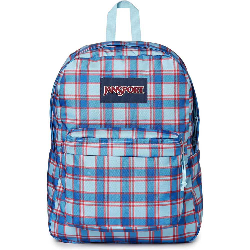 image:imageJanSport SuperBreak One Backpack Durable Lightweight Bag with 1 Main Compartment Front Utility Pocket with Builtin Organizer Premium Backpack Cyberspace GalaxyPlaid Vibes Sky High