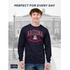 JanSport NCAA Officially Licensed Campus Long Sleeve T Shirt for Men, Soft & Breathable Pre-Shrunk Cotton Crewneck T Shirt(Arizona Wildcats)